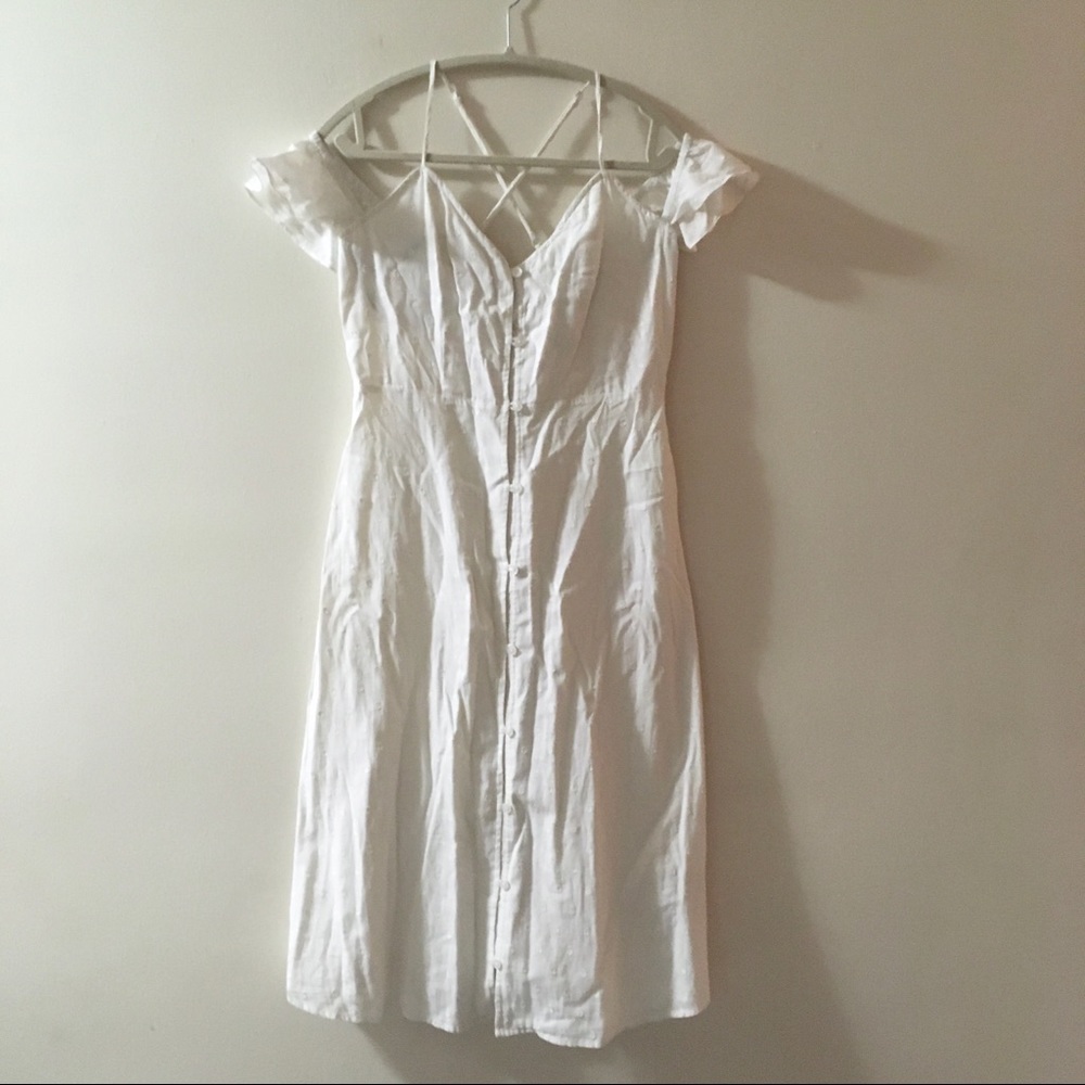 NEW VOLCOM cold shoulder midi dress
